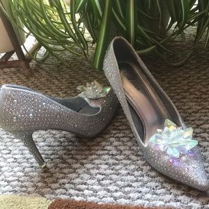 Rhinestone crystal heels